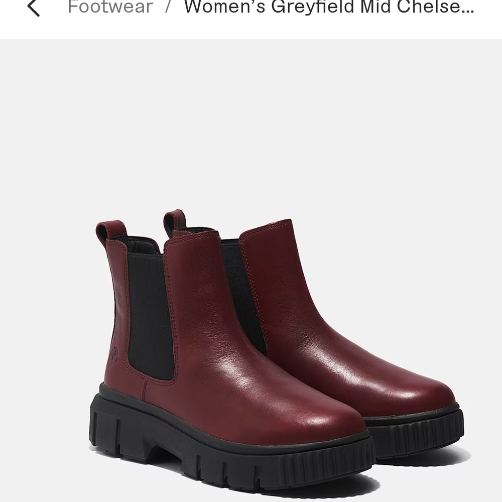 Women's Chelsea Boots in Burgundy by Timberland